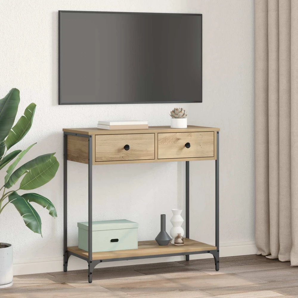 Konsolinis stalas Amatininkų ąžuolas 75 x 34,5 x 75 cm
