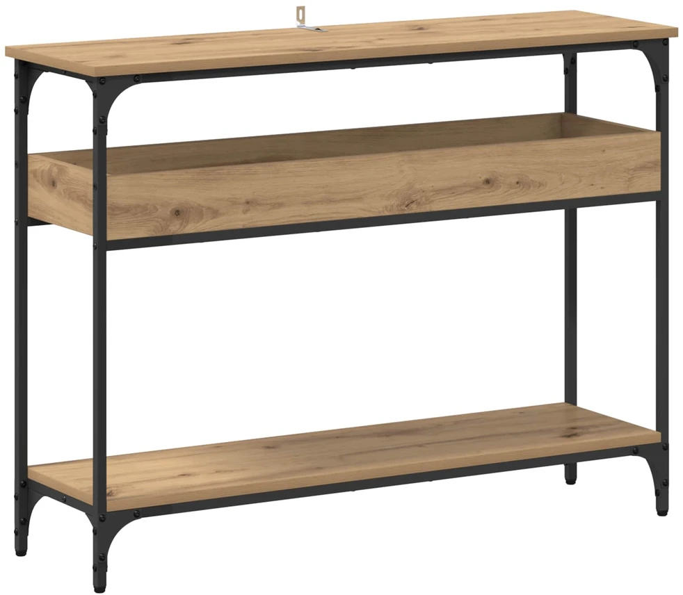 Konsolinis stalas artisano ąžuolo 100 x 29 x 75 cm