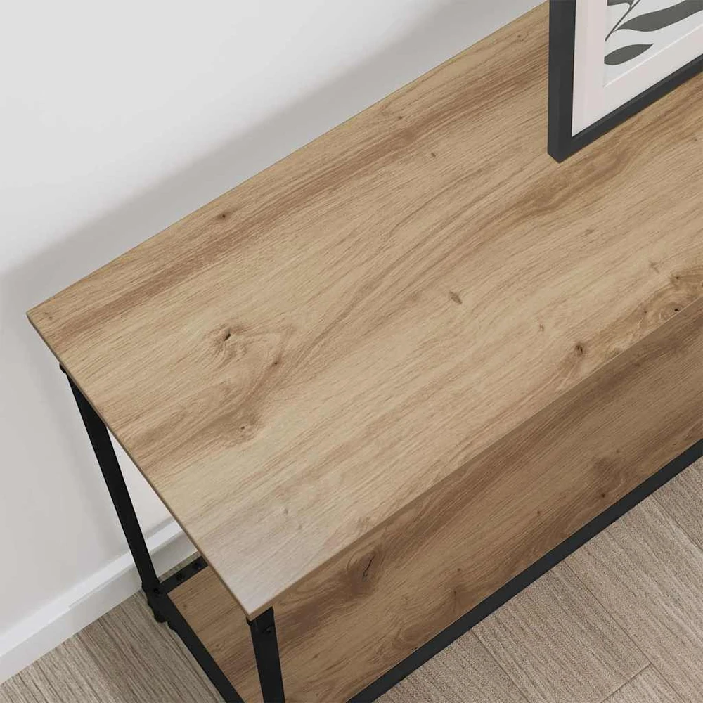 Konsolinis stalas artisano ąžuolo 101 x 30.5 x 75 cm