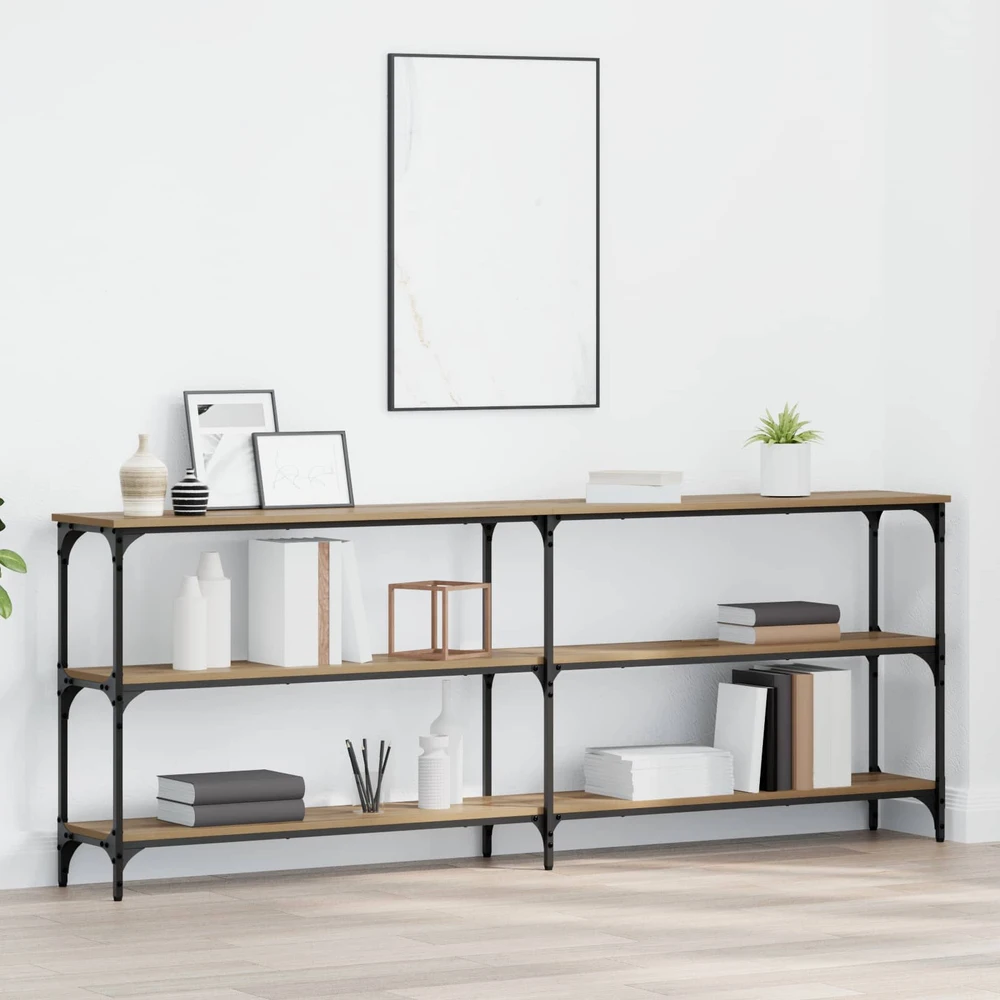 Konsolinis stalas artisano ąžuolo 200 x 29 x 75 cm