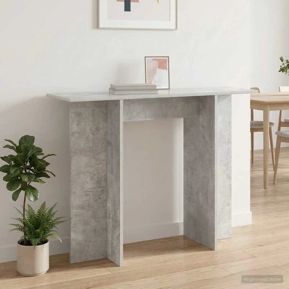 Konsolinis stalas Betono pilka 100 x 30 x 75 cm