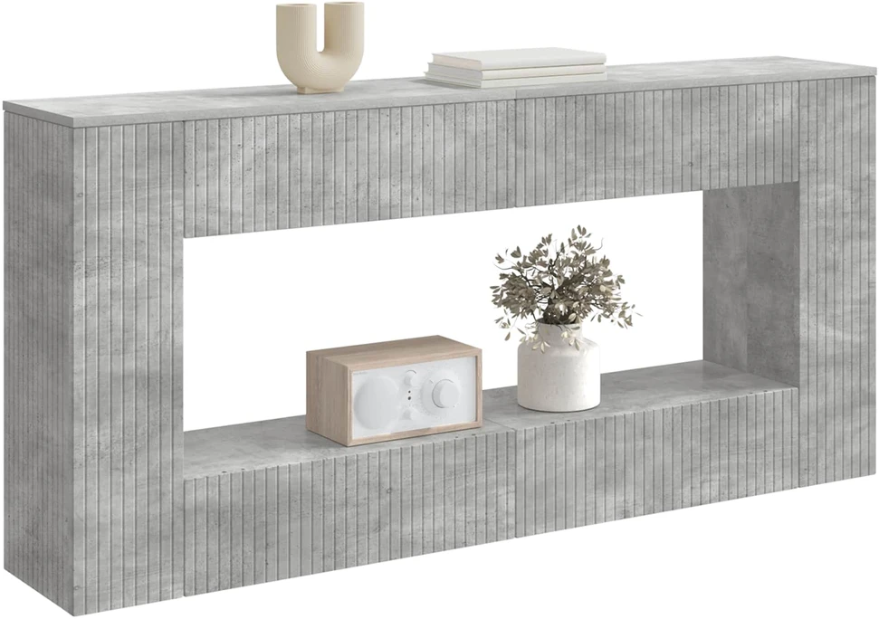 Konsolinis stalas Betono Pilka 155 x 29 x 74 cm