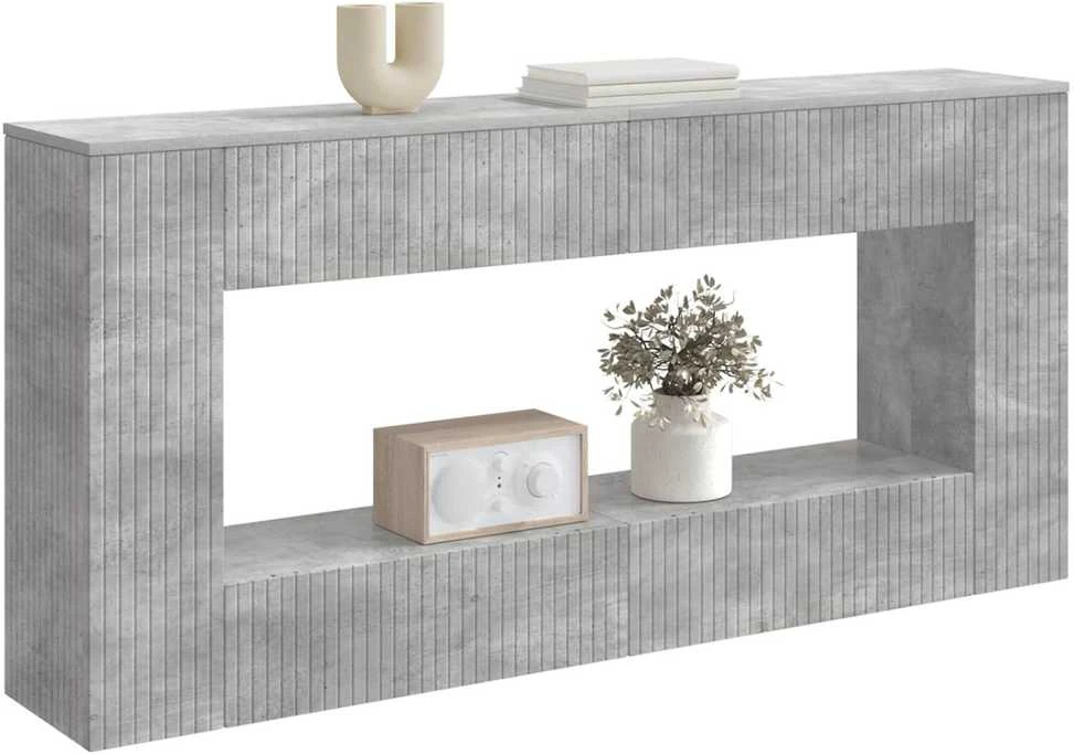 Konsolinis stalas Betono Pilka 155 x 29 x 74 cm