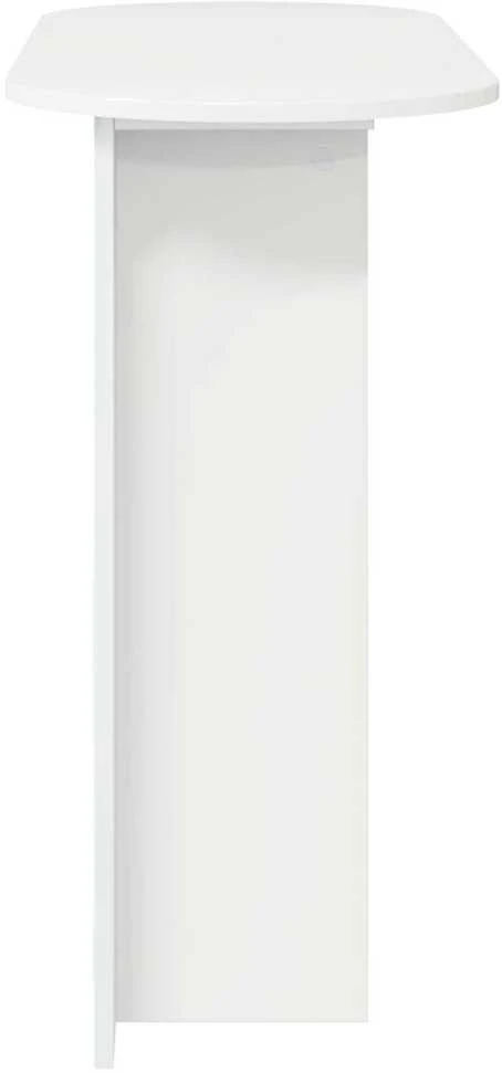 Konsolinis stalas Itin blizgi balta 100 x 39,5 x 75 cm