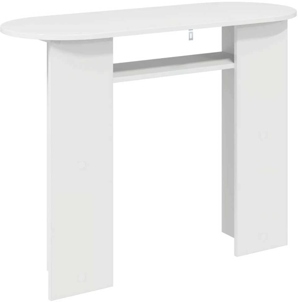 Konsolinis stalas Itin blizgi balta 100 x 39,5 x 75 cm
