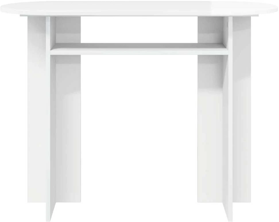 Konsolinis stalas Itin blizgi balta 100 x 39,5 x 75 cm