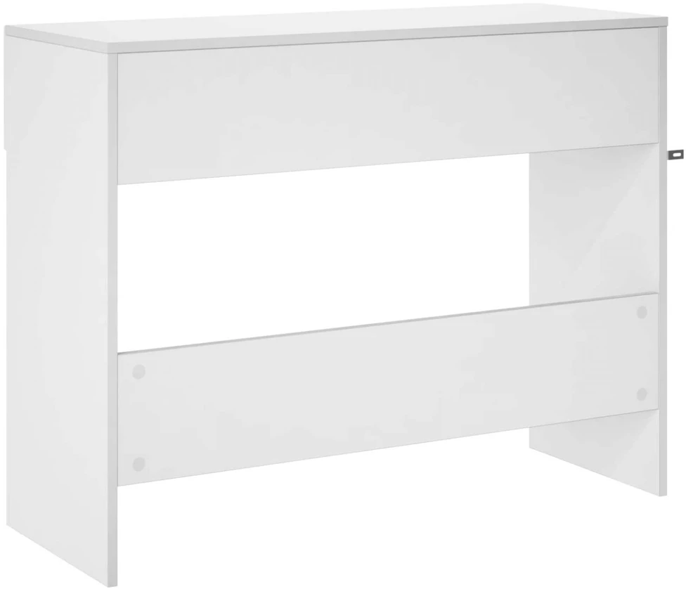 Konsolinis staliukas Itin blizgi balta 96,5 x 38 x 75 cm