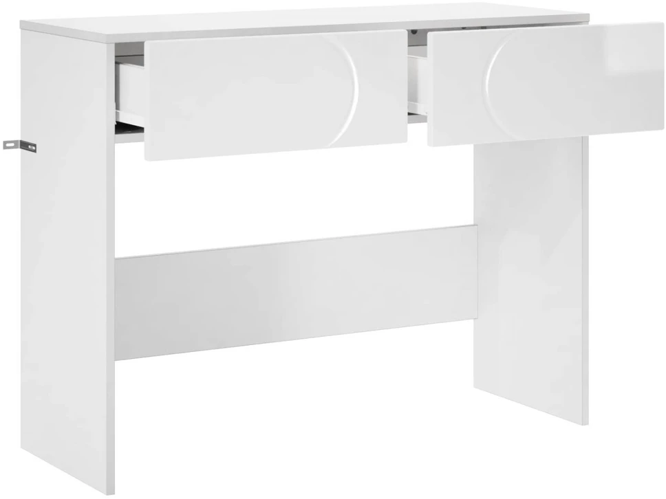 Konsolinis staliukas Itin blizgi balta 96,5 x 38 x 75 cm