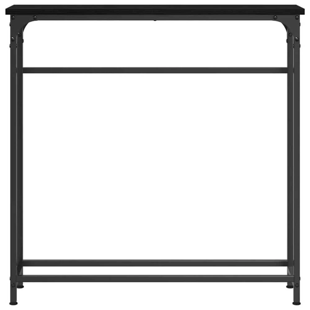 Konsolinis stalas Juodas ąžuolas 75 x 19,5 x 75 cm