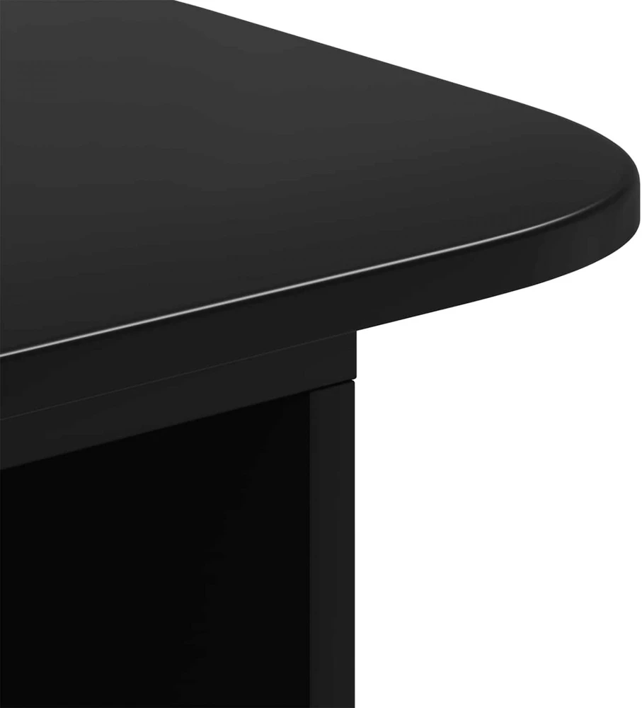 Konsolinis stalas Juoda 93 x 40 x 75 cm Apdirbta mediena