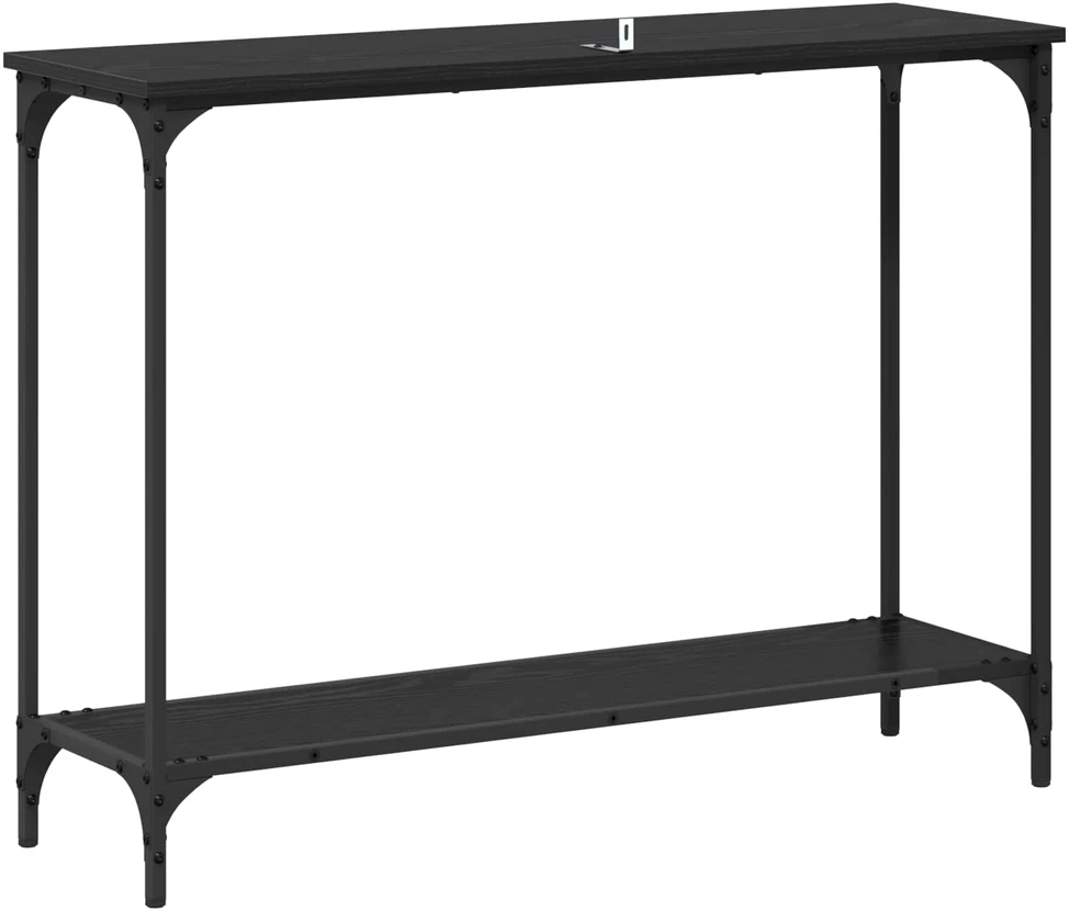Konsolinis stalas juoda ąžuolo 101 x 30.5 x 75 cm