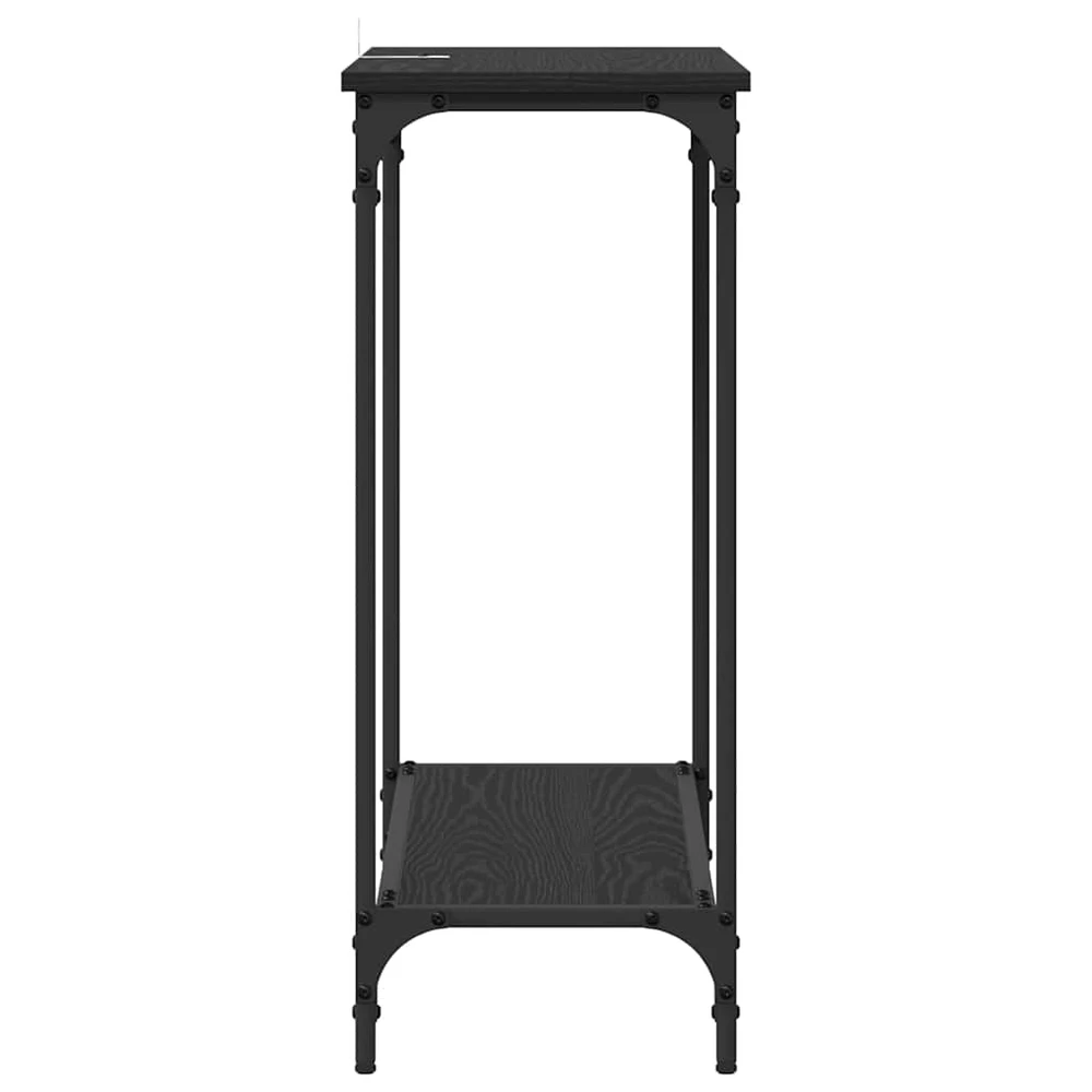Konsolinis stalas juoda ąžuolo 75 x 30.5 x 75 cm