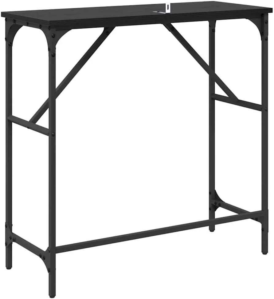 Konsolinis stalas Juodas ąžuolas 75 x 32 x 75 cm