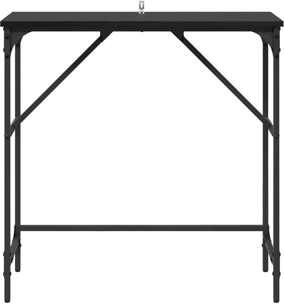 Konsolinis stalas Juodas ąžuolas 75 x 32 x 75 cm