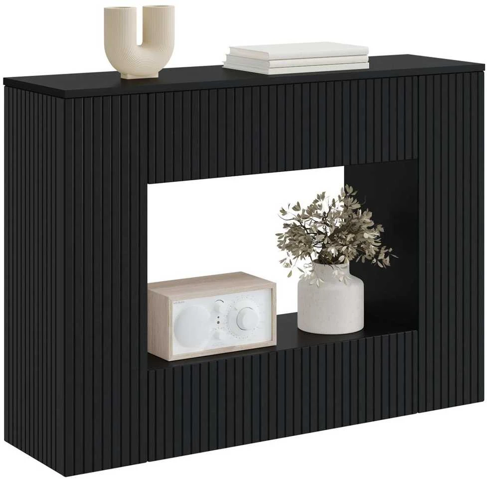 Konsolinis stalas Juodas 101 x 29 x 74 cm Dirbtinė mediena