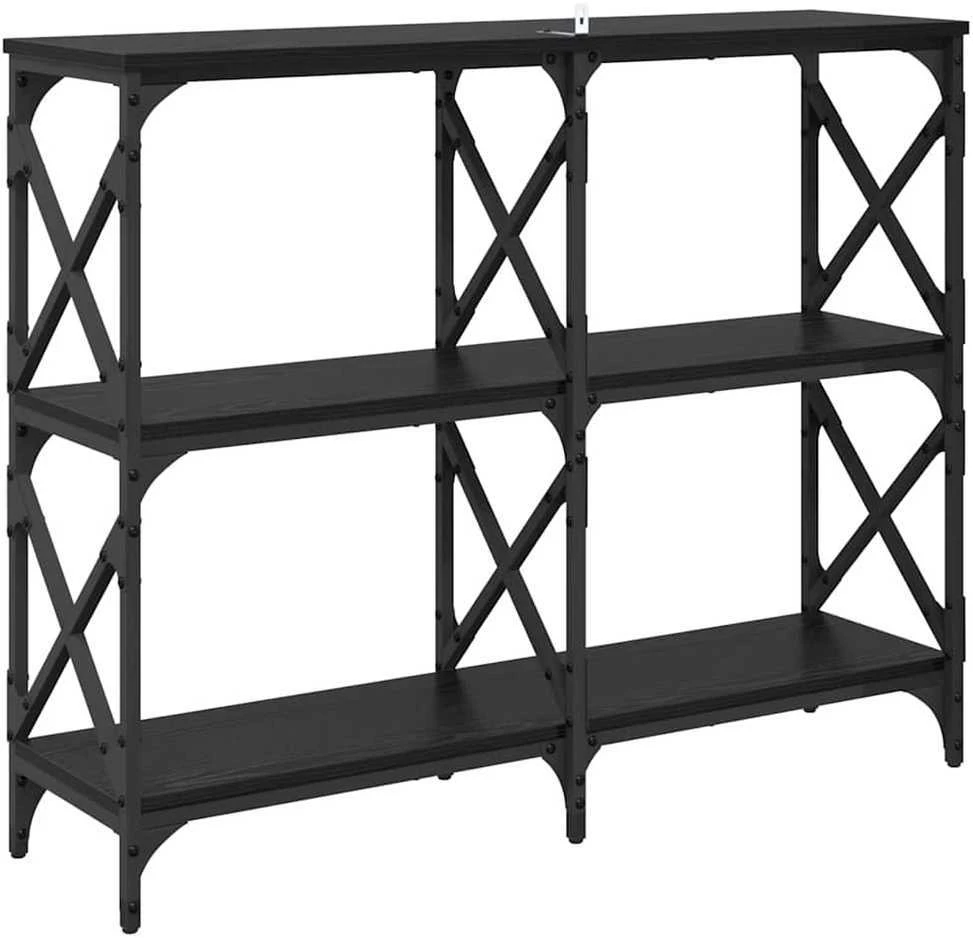 Konsolinis stalas Juodas ąžuolas 100 x 28 x 80,5 cm