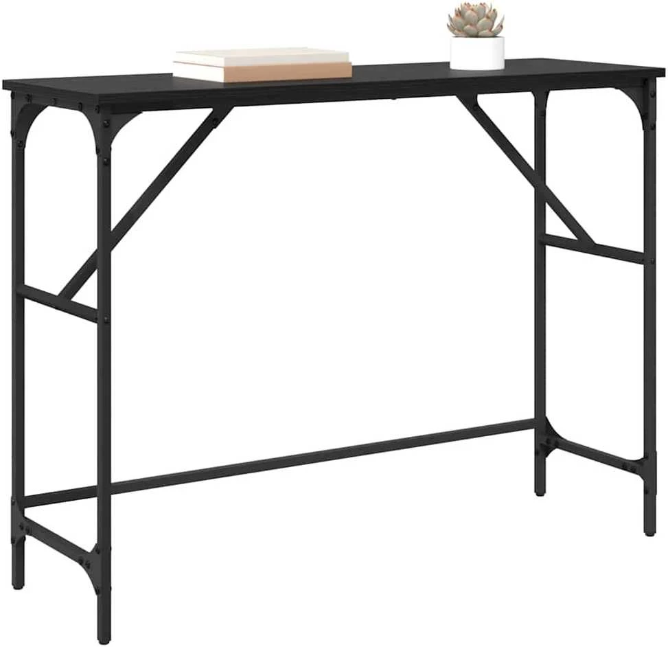Konsolinis stalas Juodas ąžuolas 100 x 32 x 75 cm