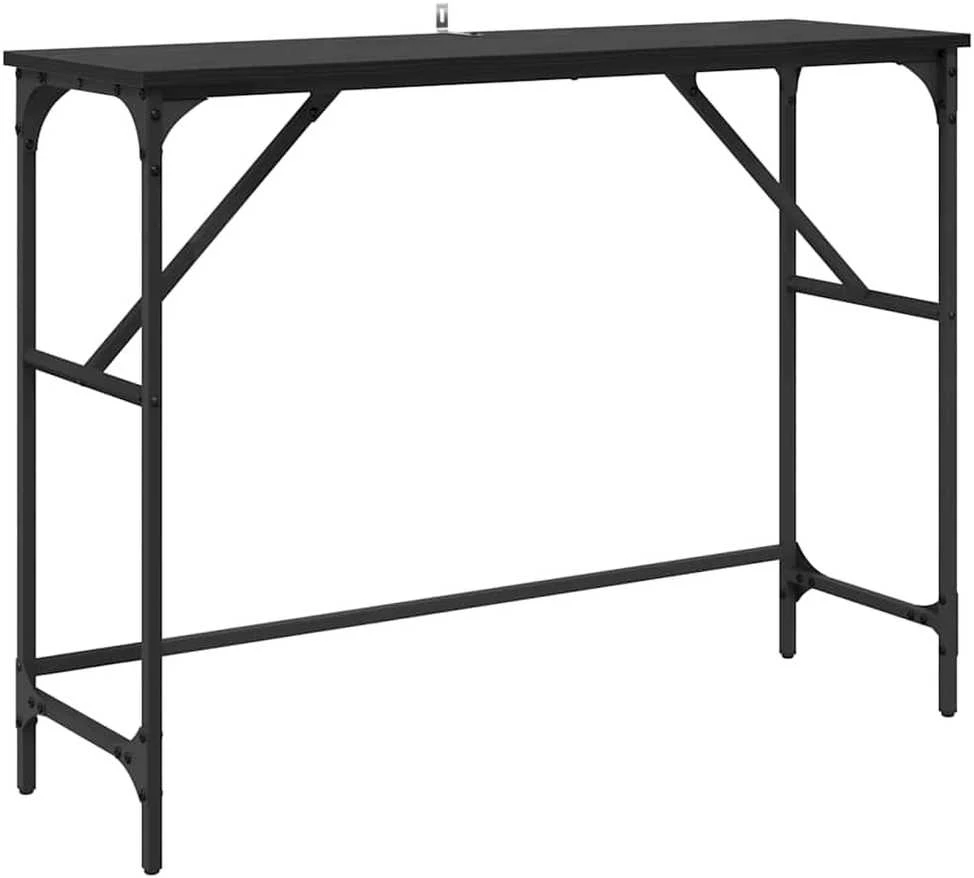 Konsolinis stalas Juodas ąžuolas 100 x 32 x 75 cm