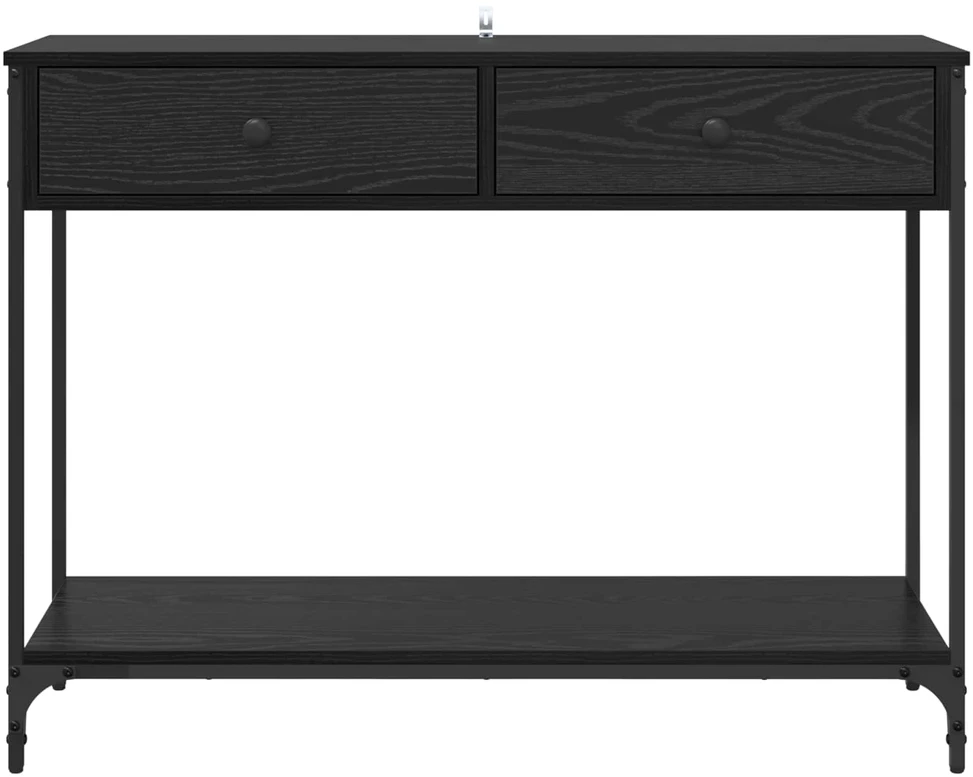 Konsolinis stalas Juodas ąžuolas 100 x 34,5 x 75 cm