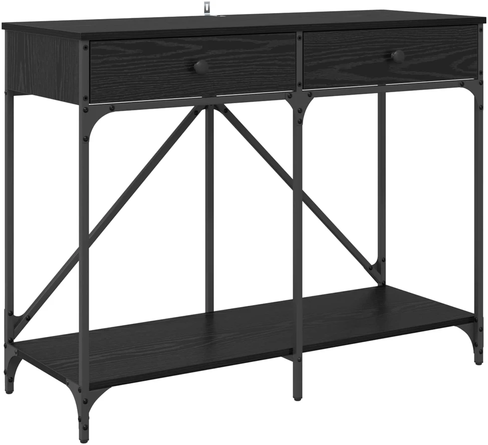 Konsolinis stalas Juodas ąžuolas 100 x 39 x 78,5 cm