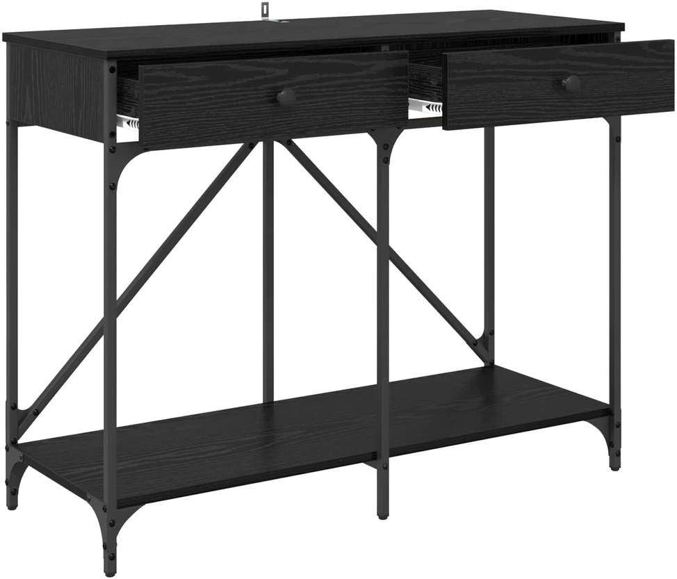 Konsolinis stalas Juodas ąžuolas 100 x 39 x 78,5 cm