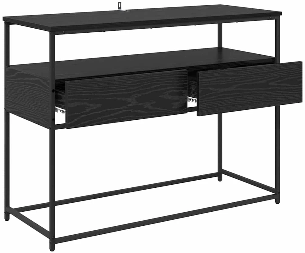 Konsolinis stalas Juodas ąžuolas 100 x 40 x 75 cm