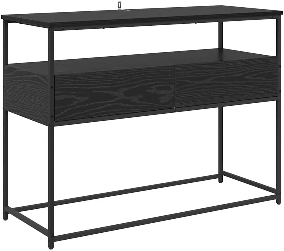 Konsolinis stalas Juodas ąžuolas 100 x 40 x 75 cm
