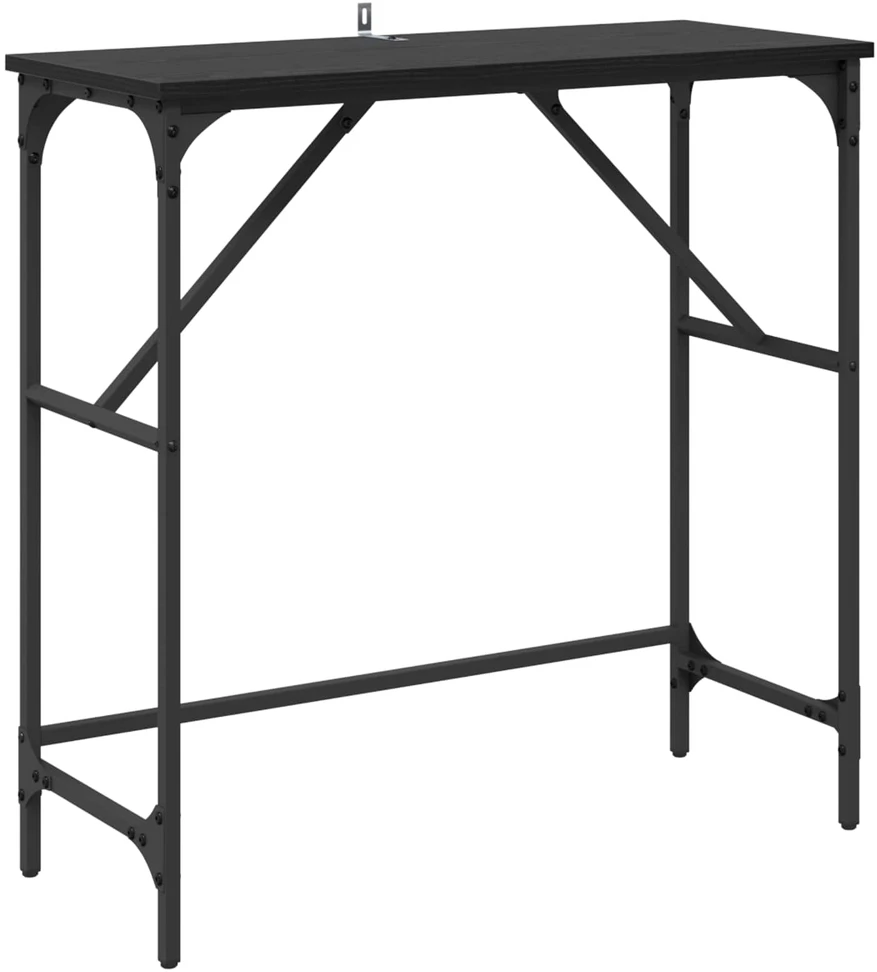Konsolinis stalas Juodas ąžuolas 75 x 32 x 75 cm