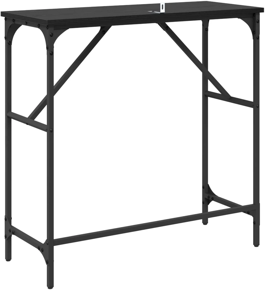 Konsolinis stalas Juodas ąžuolas 75 x 32 x 75 cm