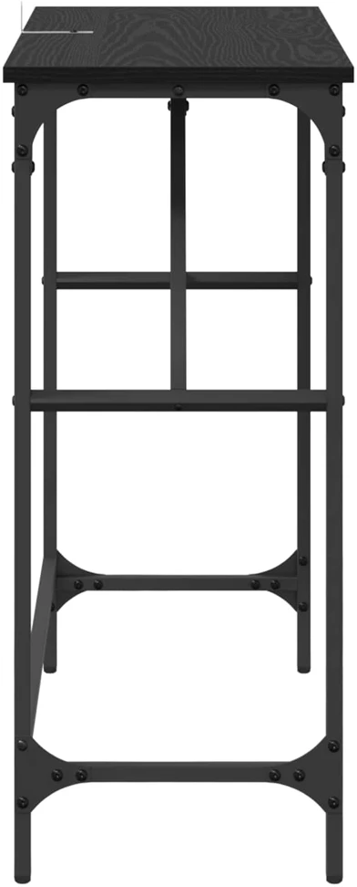 Konsolinis stalas Juodas ąžuolas 75 x 32 x 75 cm