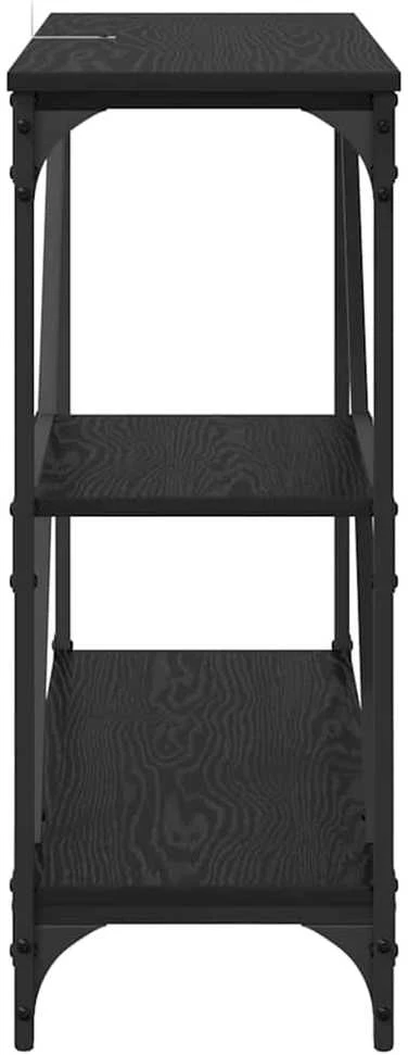 Konsolinis stalas Juodas ąžuolas 88,5 x 30 x 75 cm