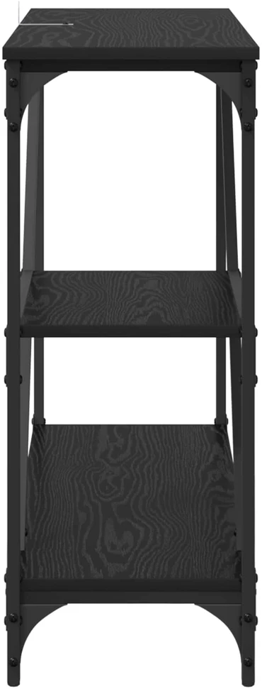 Konsolinis stalas Juodas ąžuolas 88,5 x 30 x 75 cm