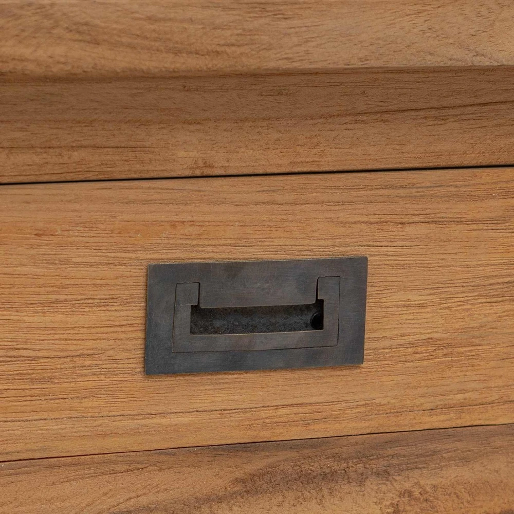Konsolinis stalas Natūrali 90 x 30 x 80 cm Kieto teka medžio