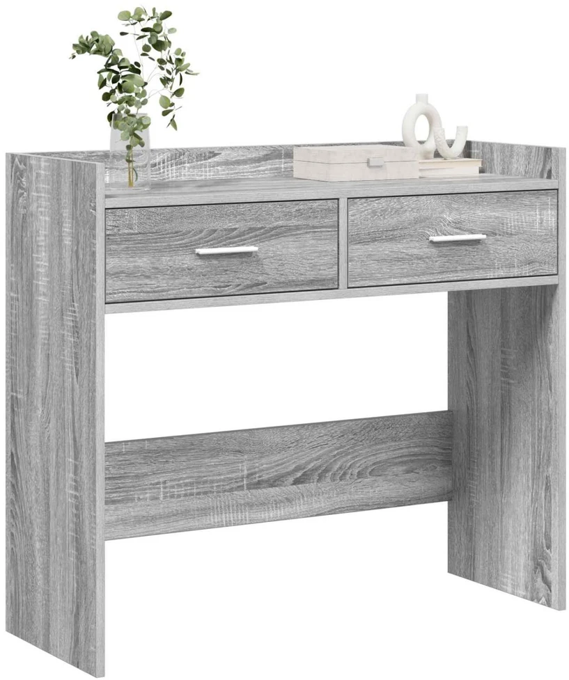 Konsolinis stalas Pilka Sonoma 90 x 35 x 80 cm Apdirbta mediena