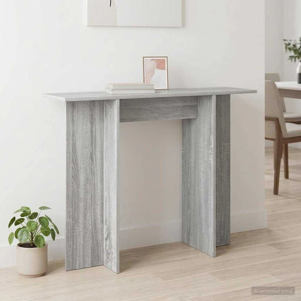 Konsolinis stalas Pilka sonoma ąžuolo 100 x 30 x 75 cm