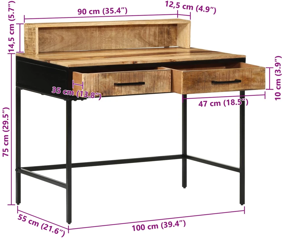 Konsolinis stalas Ruda 100 x 55 x 89,5 cm