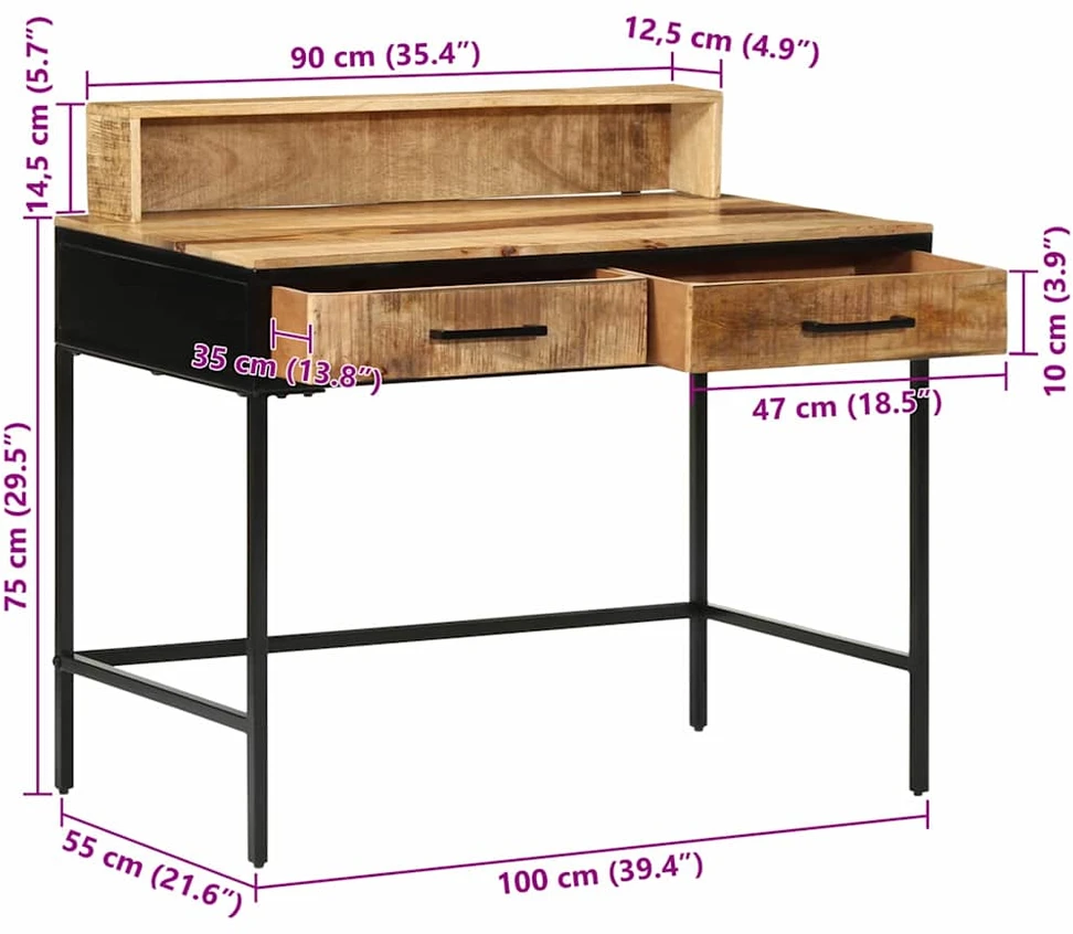 Konsolinis stalas Ruda 100 x 55 x 89,5 cm