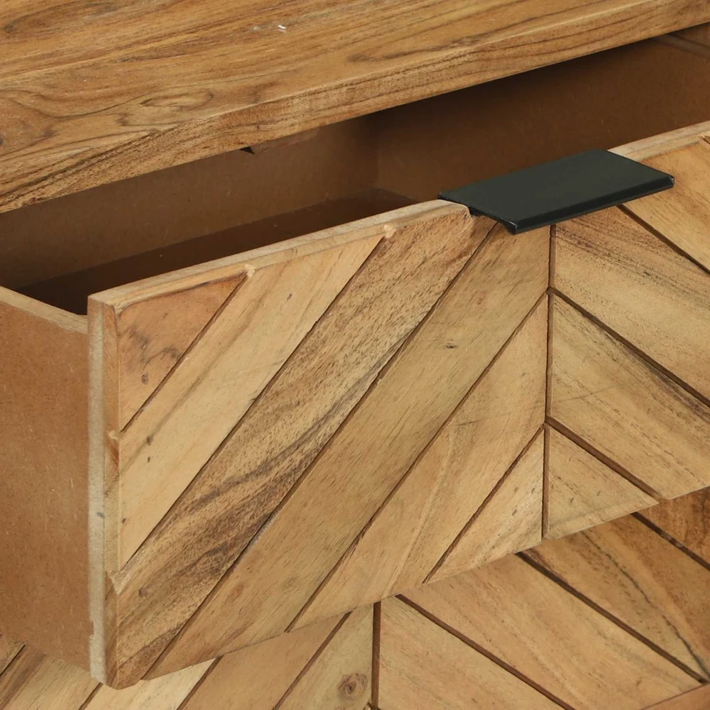 Konsolinis stalas Ruda 90 x 35 x 80 cm Kietos akacijos mediena