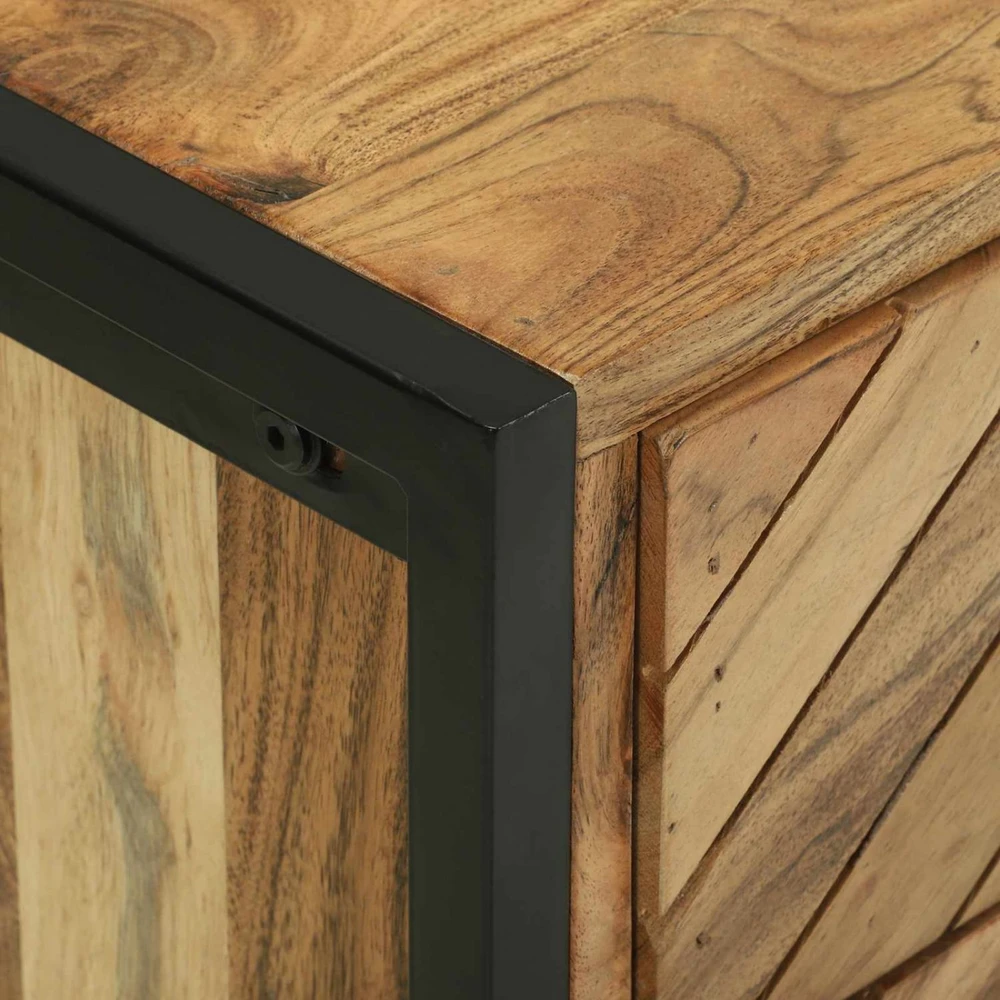 Konsolinis stalas Ruda 90 x 35 x 80 cm Kietos akacijos mediena