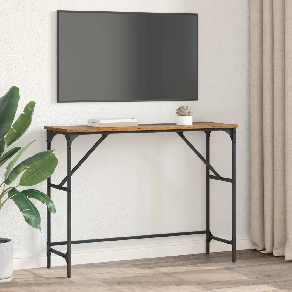 Konsolinis stalas Senas medis 100 x 32 x 75 cm Apdirbta mediena