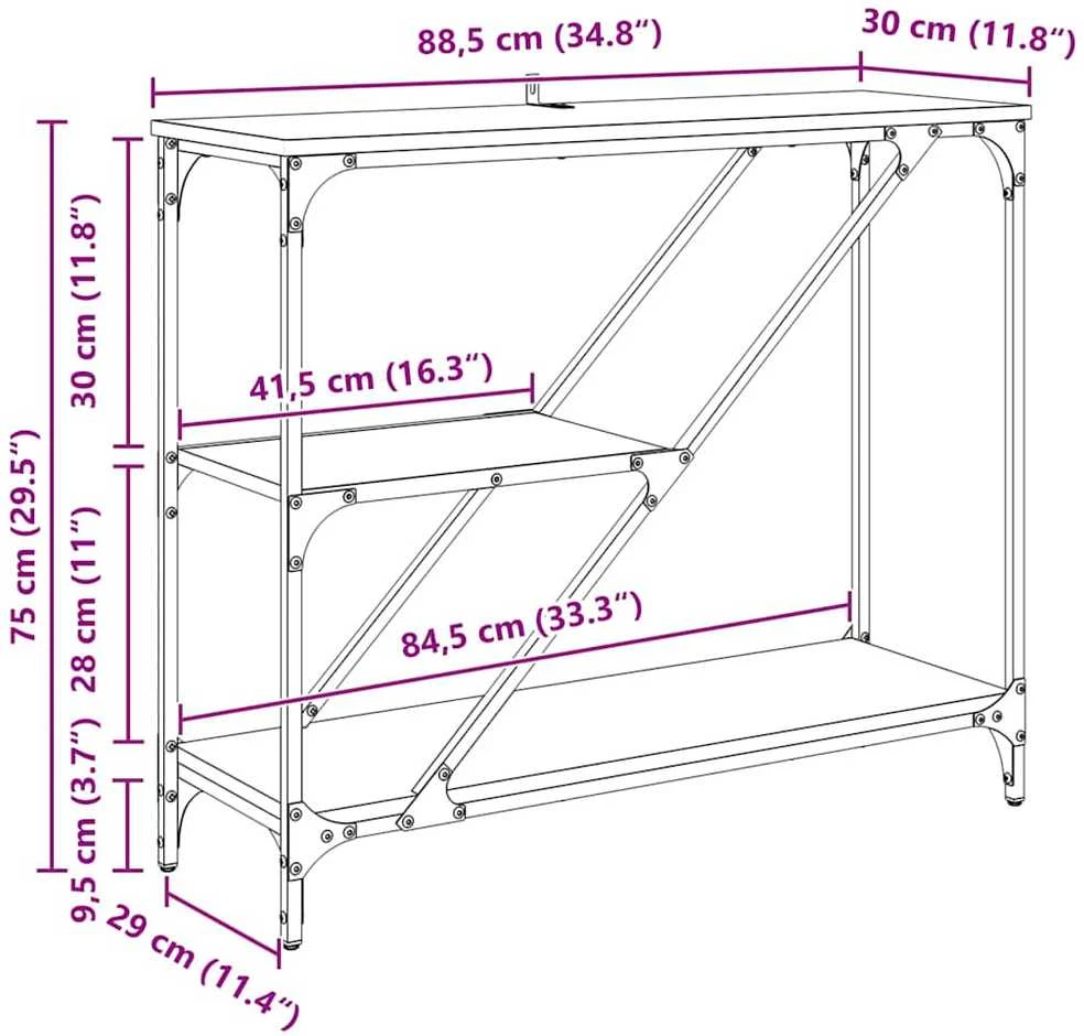 Konsolinis stalas Senovinis medis 88,5 x 30 x 75 cm