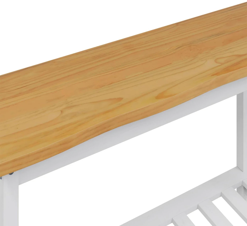 Konsolinis stalas su lentyna EKAI Balta 112 x 35 x 76 cm