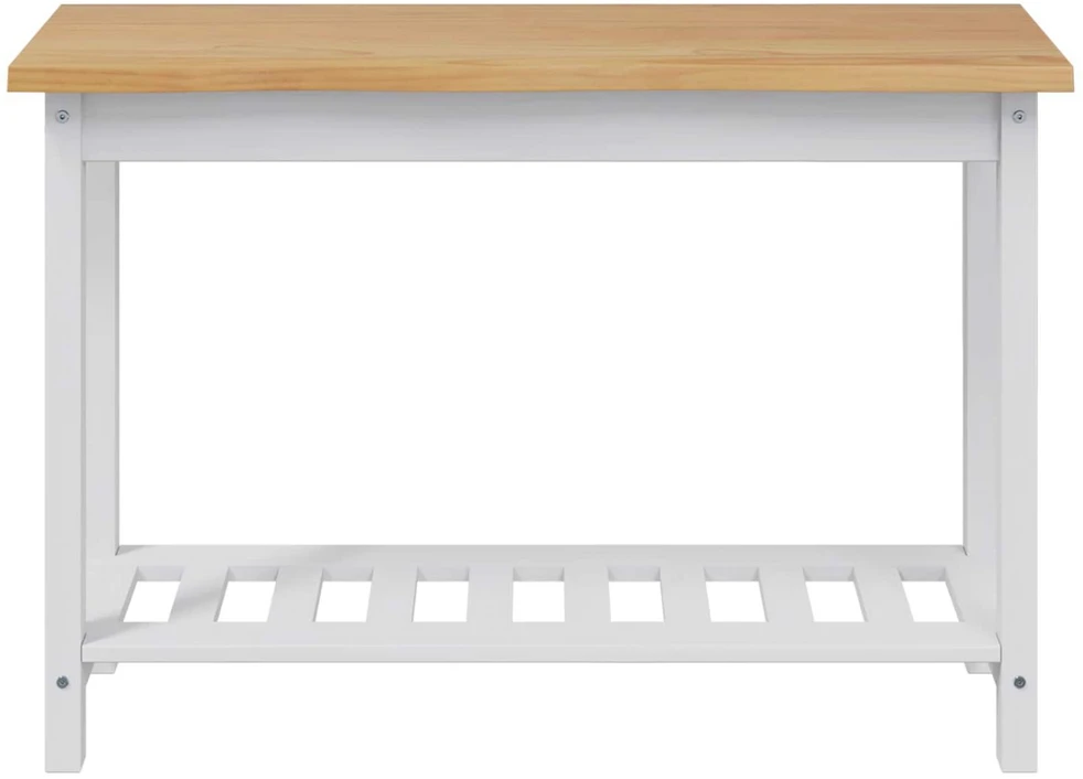 Konsolinis stalas su lentyna EKAI Balta 112 x 35 x 76 cm