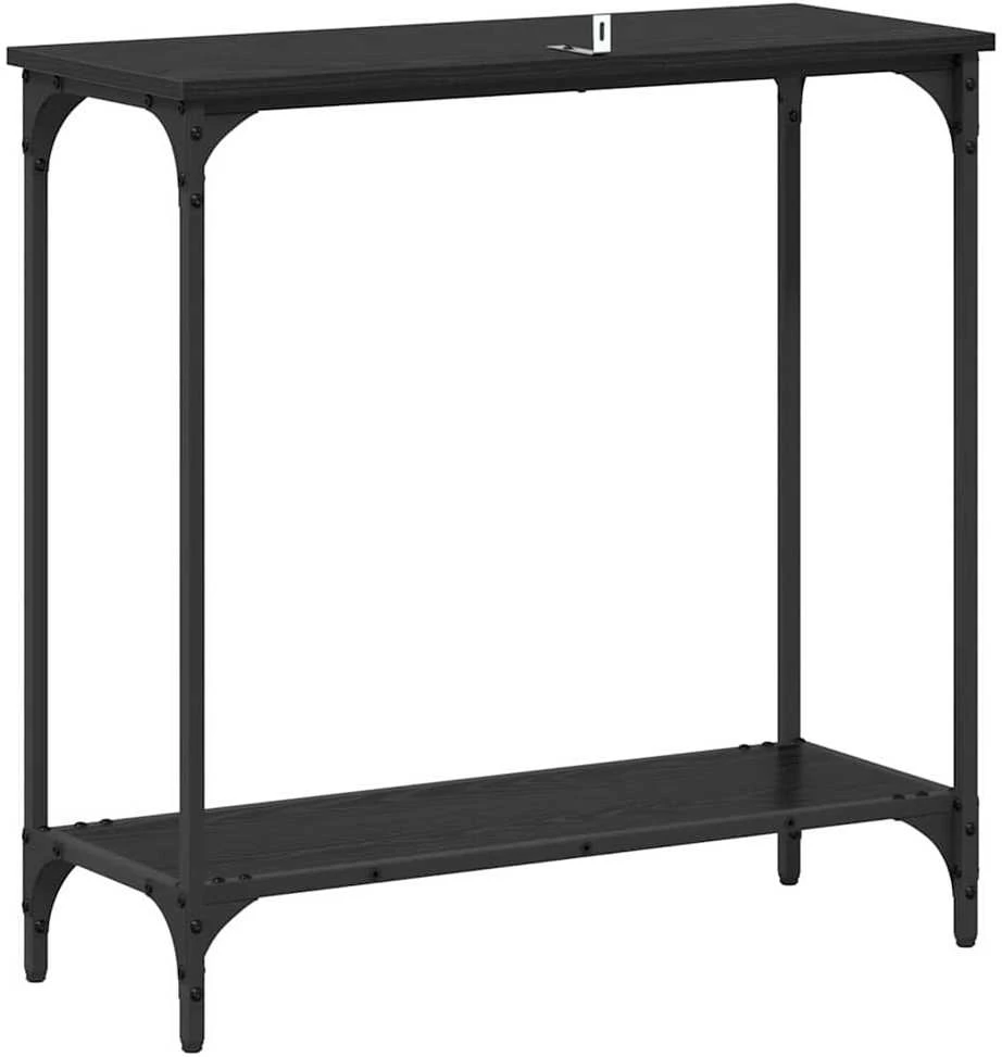 Konsolinis stalas juoda ąžuolo 75 x 30.5 x 75 cm