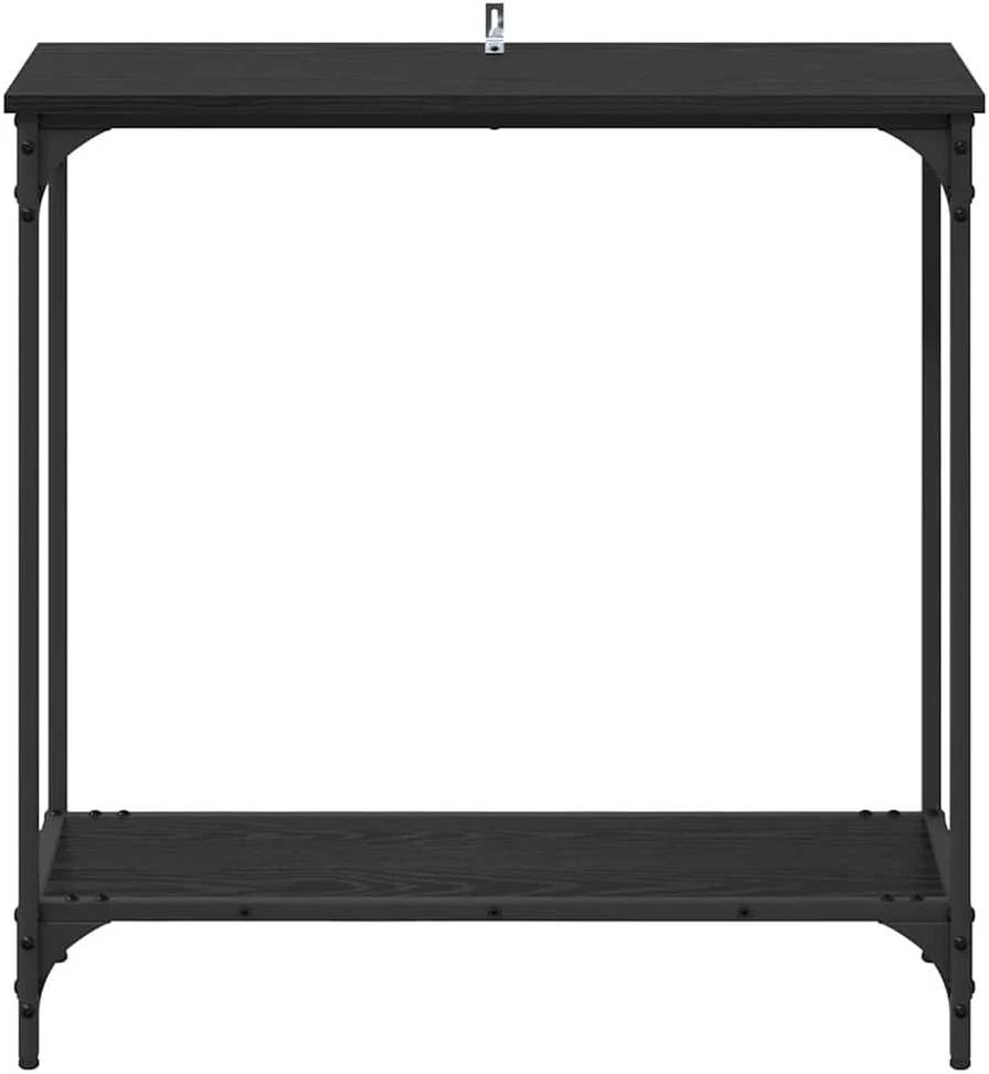 Konsolinis stalas juoda ąžuolo 75 x 30.5 x 75 cm