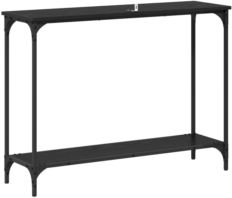 Konsolinis stalas juoda ąžuolo 101 x 30.5 x 75 cm