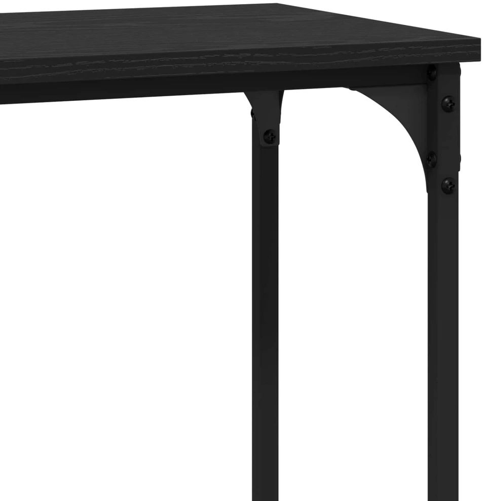 Konsolinis stalas juoda ąžuolo 101 x 30.5 x 75 cm
