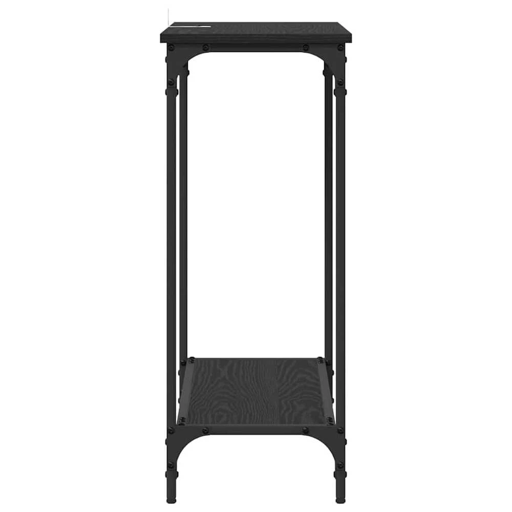 Konsolinis stalas juoda ąžuolo 75 x 30.5 x 75 cm