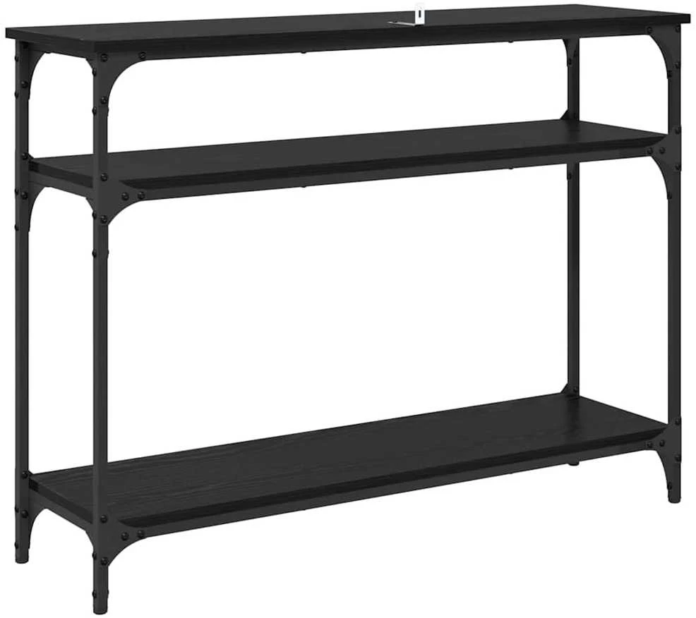 Konsolinis stalas Juodas ąžuolas 100 x 29 x 75 cm