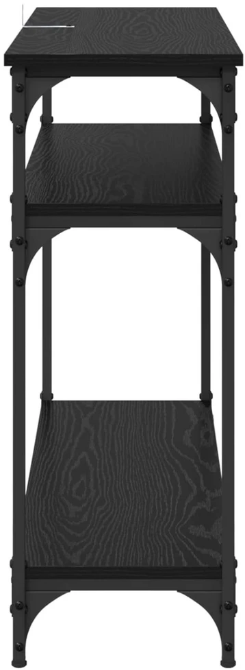 Konsolinis stalas Juodas ąžuolas 100 x 29 x 75 cm